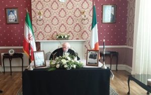 گشایش دفتر یادبود رئیس جمهور و همراهان در سفارتخانه ها گشایش دفتر یادبود رئیس جمهور و همراهان در سفارتخانه ها