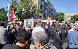 تشییع پیکر شهید موسوی در شهرری آغاز شد تشییع پیکر شهید موسوی در شهرری آغاز شد