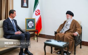 Syrian president meets Ayatollah Khamenei to offer condolences over Raisi death