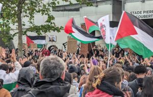 Protests as French channel hosts Netanyahu Protests as French channel hosts Netanyahu