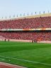 باز شدن پرچم های بزرگ پرسپولیس و حضور بازیگران در آزادی