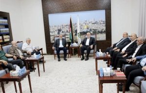 دیدار رهبران حماس و جهاد اسلامی در دوحه دیدار رهبران حماس و جهاد اسلامی در دوحه