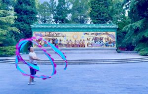 Grace, elegance, beauty major factors of Chinese ribbon dance Grace, elegance, beauty major factors of Chinese ribbon dance