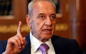 Nabih Berri affirms Lebanon’s commitment to ‘unchanged’ resolution 1701