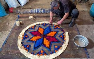 Traditional felt-making in Semnan province 