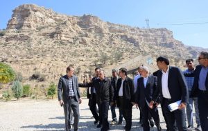 Tourism minister visits historical sites in Firuzabad of Fars province