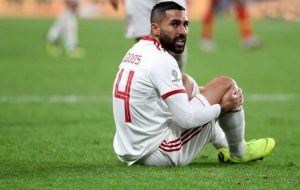 Saman Ghoddos misses Kyrgyzstan match