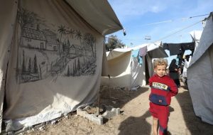 Transforming tents into symbols of steadfastness