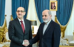 Syria FM, Iran security chief discuss regional affairs in Tehran meeting