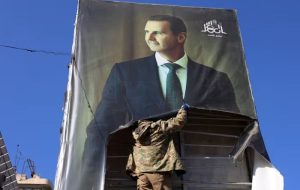 Assad gone, Syria in twilight