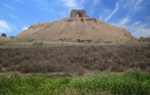 Sassanid site in Rey, southern Tehran, secured with walls