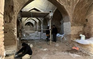 Restoration of 17th-century Aveh caravanserai underway