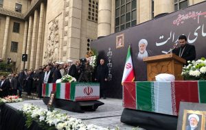 Funeral held for two Iranian judges martyred in terrorist attack