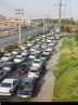 ترافیک سنگین در جاده چالوس