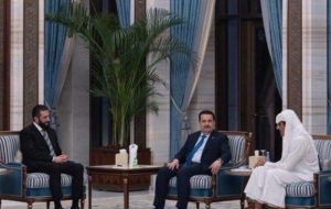دیدار نخست وزیر عراق با رییس دولت موقت سوریه در دوحه دیدار نخست وزیر عراق با رییس دولت موقت سوریه در دوحه