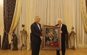 Iranian ambassador in Armenia honors Tjeknavorian for staging “Rostam and Sohrab” opera in Yerevan