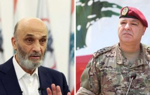 Geagea is standing against Aoun and Salam Geagea is standing against Aoun and Salam