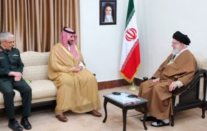 Saudi defense minister presents King Salman’s message to Ayatollah Khamenei Saudi defense minister presents King Salman’s message to Ayatollah Khamenei