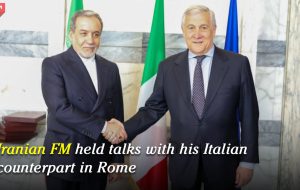 Iranian FM held talks with his Italian counterpart in Rome Iranian FM held talks with his Italian counterpart in Rome