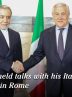 Iranian FM held talks with his Italian counterpart in Rome