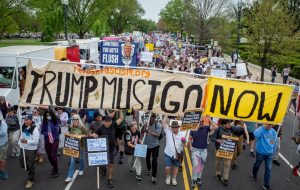 The day Americans march against authoritarianism