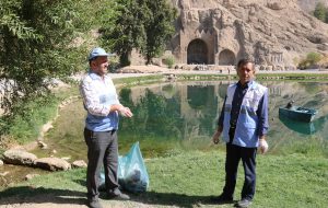 Taq-e Bostan historic site cleaned on National Earth Day Taq-e Bostan historic site cleaned on National Earth Day