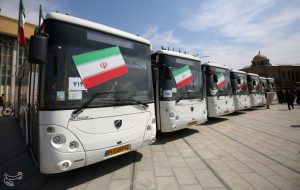 آسیب جزیی 2 اتوبوس برقی شهرداری تهران در حادثه بندرعباس آسیب جزیی 2 اتوبوس برقی شهرداری تهران در حادثه بندرعباس