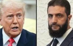 ترامپ و جولانی در ریاض دیدار کردند ترامپ و جولانی در ریاض دیدار کردند