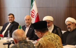 دیدار علمای اندونزی با قالیباف در جاکارتا
