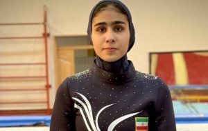 صعود دختر ژیمناست ایران به فینال مسابقات ترامپولین صعود دختر ژیمناست ایران به فینال مسابقات ترامپولین