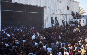 Chaos and deadly gunfire erupt again as starving Palestinians seek food Chaos and deadly gunfire erupt again as starving Palestinians seek food