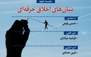 نشست بنیان های اخلاق حرفه ای برگزار می شود